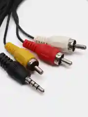 Кабель соединительный 3.5 Jack (M) - 3 x RCA(M) Тюльпаны - аукс, 1,5 метра