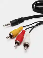 Кабель соединительный 3.5 Jack (M) - 3 x RCA(M) Тюльпаны - аукс, 1,5 метра