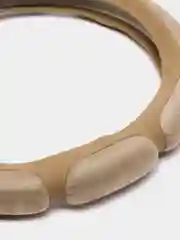Оплетка на руль (чехол на руль) SKYWAY Sponge 8 подушечек M Бежевая замша S01101034