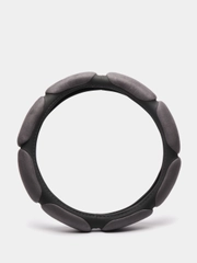 Оплетка на руль (чехол на руль) SKYWAY Sponge classic 8 подушечек M Серая замша S01101033