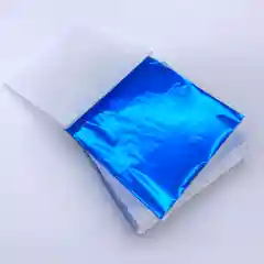 Зеркальная поталь Синее золото