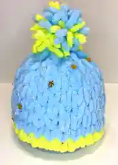 Шапка из плюша детская, зимняя