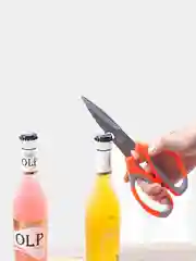 Оранжевый кухонные ножницы, с открывашкой