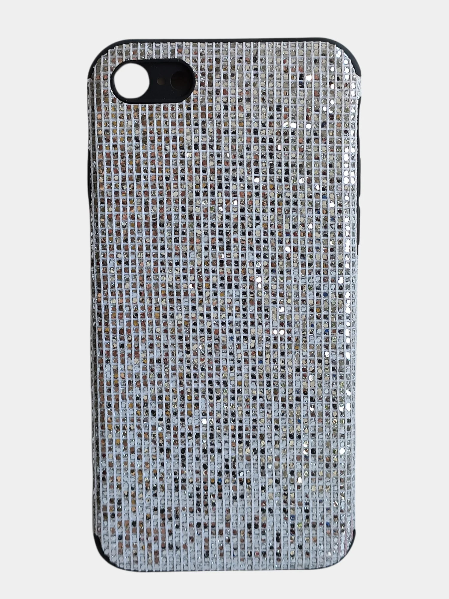 Бежевый чехол накладка с блестками для iphone 6+/6s plus 7+ 8+ xs xr xs max 11 pro max 11 про