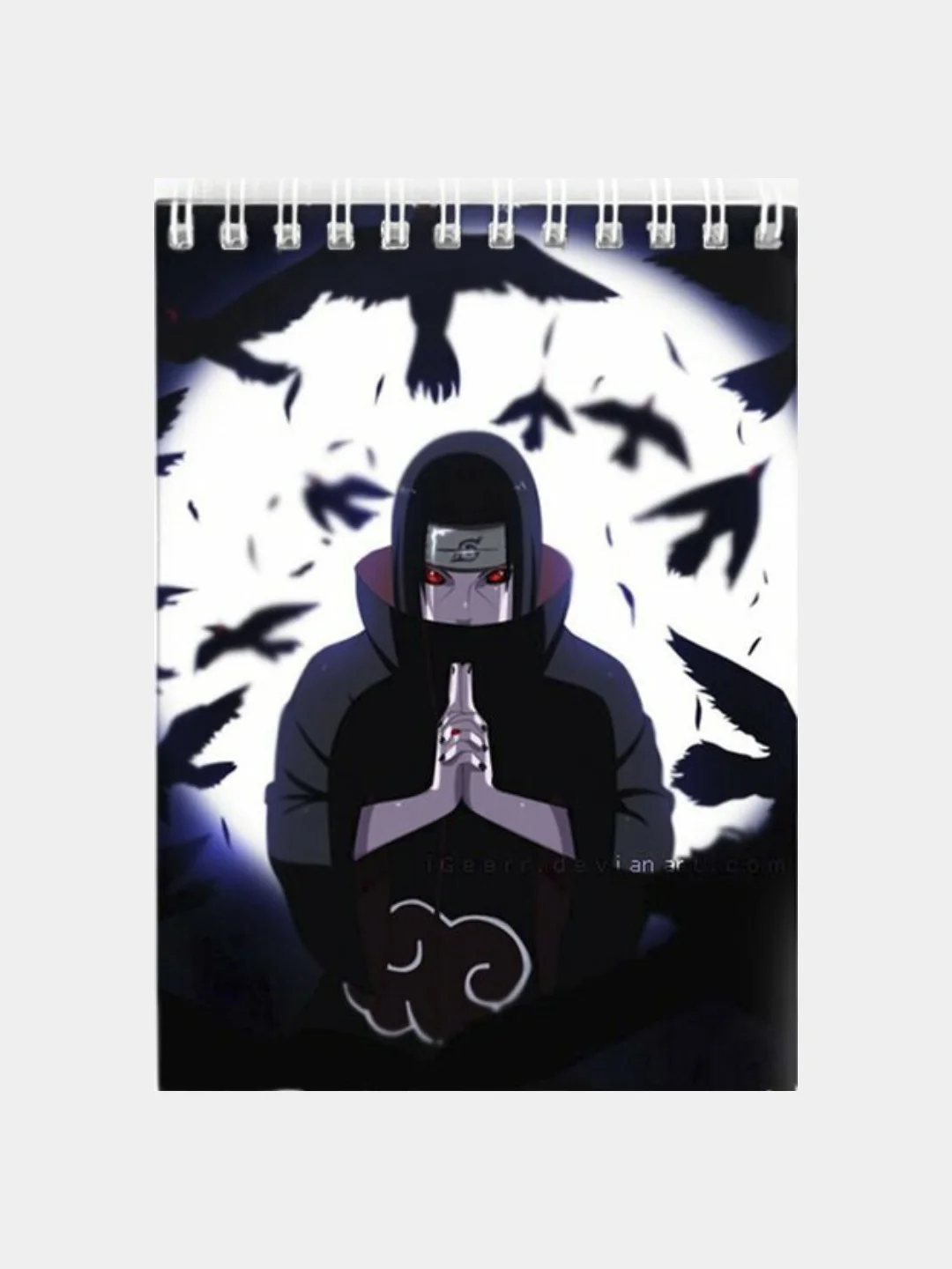 Голубой блокноты по мотивам аниме "Наруто" (Naruto)