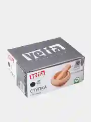 Серый меланж ступка с пестиком из мрамора, 9х4,5 см
