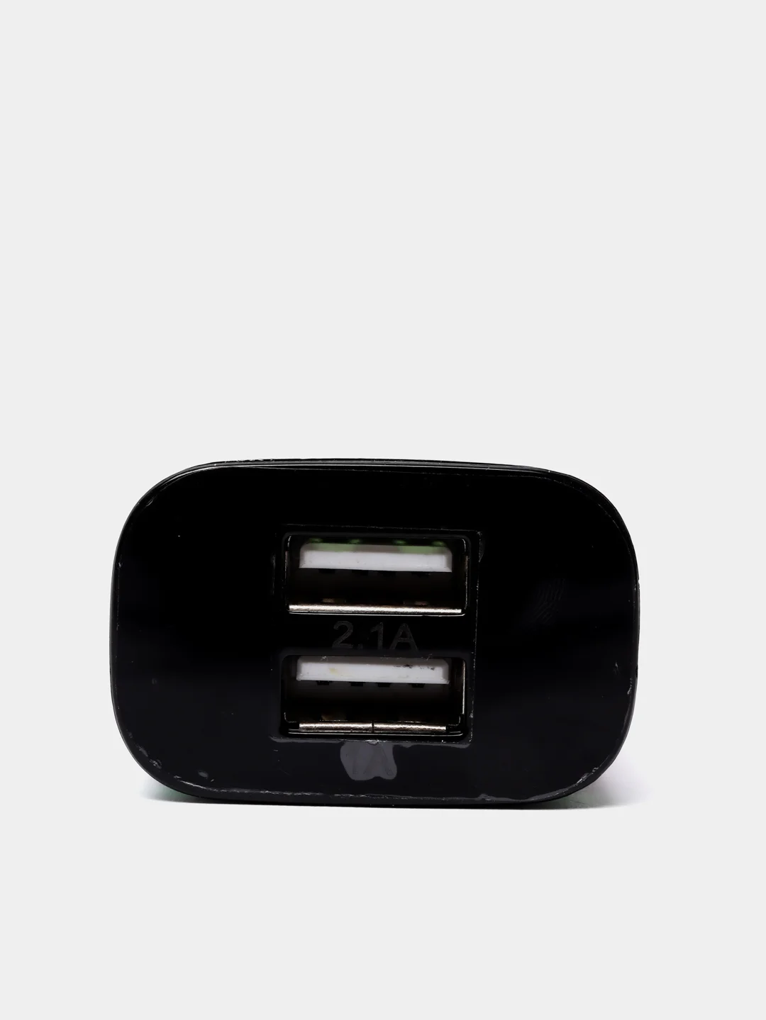 Черный сетевое зарядное устройство на 2 USB / СЗУ блок питания, адаптер для розетки с подсветкой
