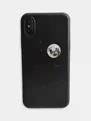 Сиреневый чехол накладка с рисунком принтом картинкой для Iphone 7+ 8 plus xr гитара лебеди