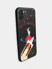 Темно-синий чехол накладка с рисунком принтом картинкой для Iphone 7+ 8 plus xr гитара лебеди