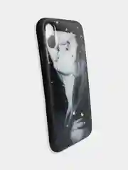 Тёмно-бордовый чехол накладка с рисунком принтом картинкой для Iphone 7+ 8 plus xr гитара лебеди