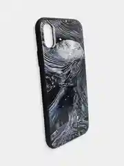 Тёмно-коричневый чехол накладка с рисунком принтом картинкой для Iphone 7+ 8 plus xr гитара лебеди