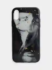Тёмно-бордовый чехол накладка с рисунком принтом картинкой для Iphone 7+ 8 plus xr гитара лебеди