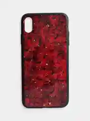Тёмно-розовый чехол накладка с рисунком принтом картинкой для Iphone 7+ 8 plus xr гитара лебеди