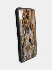 Тёмно-серый чехол накладка с рисунком принтом картинкой для Iphone 7+ 8 plus xr гитара лебеди