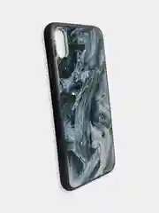 Угольный чехол накладка с рисунком принтом картинкой для Iphone 7+ 8 plus xr гитара лебеди