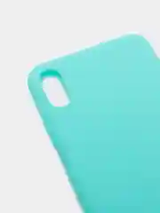 Небесно-голубой чехол для iPhone 5s, 6, 7, 8 Plus, SE 20, X, XS, XR, 11 Pro Max, 12 Mini, 13, силиконовый