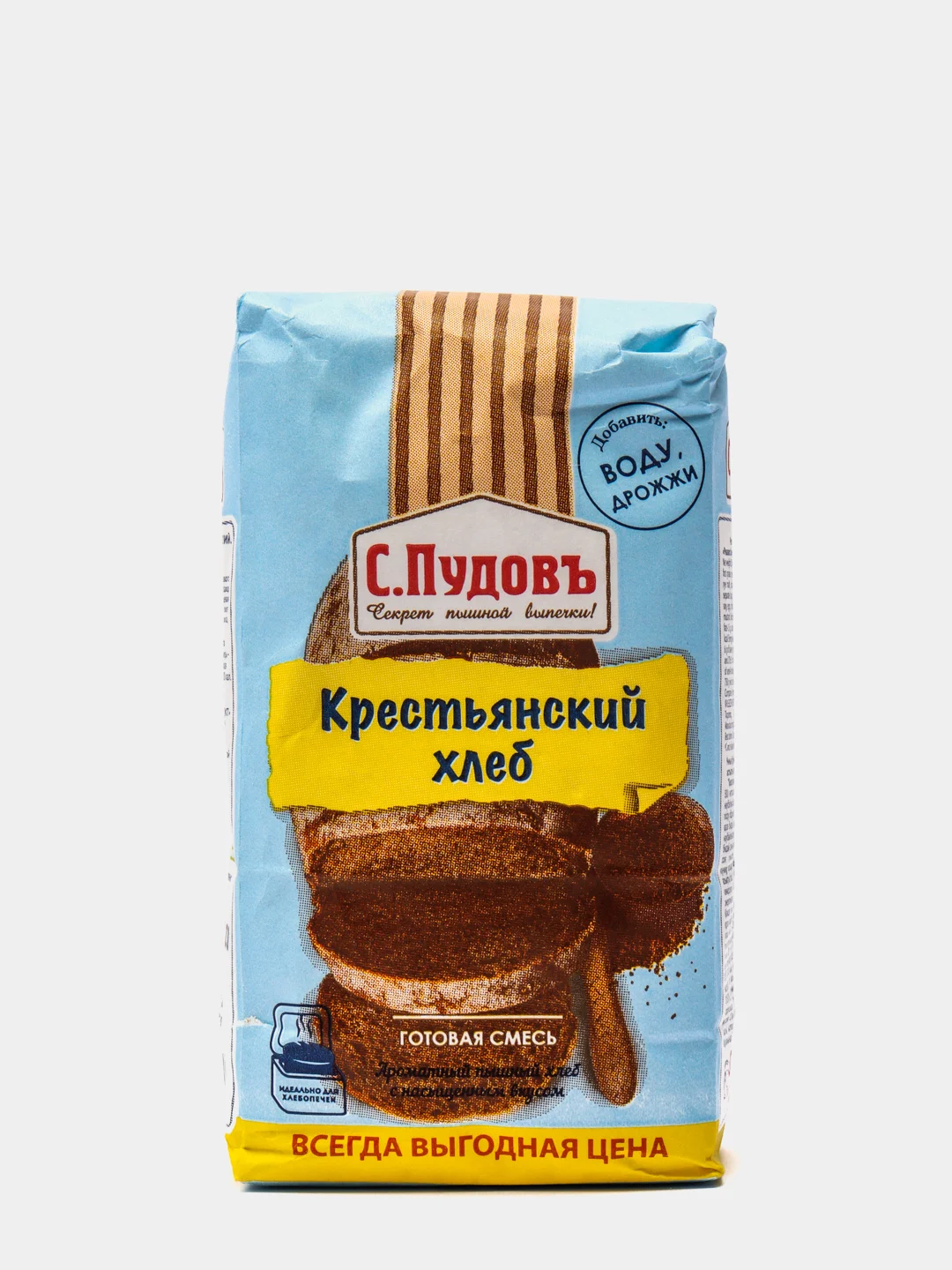 Готовая хлебная смесь С.Пудовъ "Крестьянский хлеб", 0,5 кг