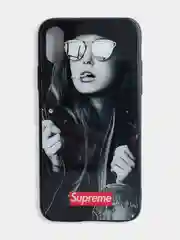 Пурпурный стеклянный чехол с рисунком принтом картинкой для iphone 11 pro max xs max xr 6s 7+ 8 plus