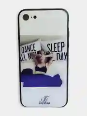 Розовый стеклянный чехол с рисунком принтом картинкой для iphone 11 pro max xs max xr 6s 7+ 8 plus