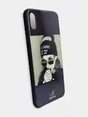 Светло-жёлтый стеклянный чехол с рисунком принтом картинкой для iphone 11 pro max xs max xr 6s 7+ 8 plus