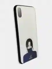 Светло-оранжевый стеклянный чехол с рисунком принтом картинкой для iphone 11 pro max xs max xr 6s 7+ 8 plus