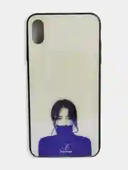 Светло-оранжевый стеклянный чехол с рисунком принтом картинкой для iphone 11 pro max xs max xr 6s 7+ 8 plus