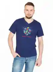 Синий milena21 Футболка мужская "Кубик"