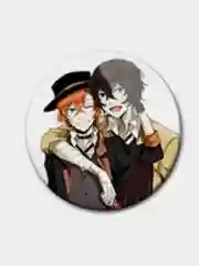 Желтый значки аниме Bungou stray dogs (Бродячие псы)