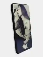 Серый металлик стеклянный чехол с рисунком принтом картинкой для iphone 11 pro max xs max xr 6s 7+ 8 plus