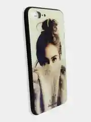 Синий стеклянный чехол с рисунком принтом картинкой для iphone 11 pro max xs max xr 6s 7+ 8 plus