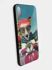 Тёмно-бирюзовый стеклянный чехол с рисунком принтом картинкой для iphone 11 pro max xs max xr 6s 7+ 8 plus