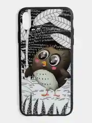 Тёмно-зелёный стеклянный чехол с рисунком принтом картинкой для iphone 11 pro max xs max xr 6s 7+ 8 plus