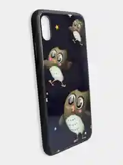 Тёмно-коричневый стеклянный чехол с рисунком принтом картинкой для iphone 11 pro max xs max xr 6s 7+ 8 plus