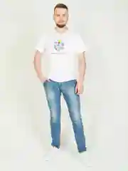 Белый milena21 Футболка мужская "Кубик"
