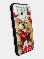 Хром стеклянный чехол с рисунком принтом картинкой для iphone 11 pro max xs max xr 6s 7+ 8 plus