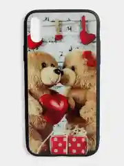 Хром стеклянный чехол с рисунком принтом картинкой для iphone 11 pro max xs max xr 6s 7+ 8 plus