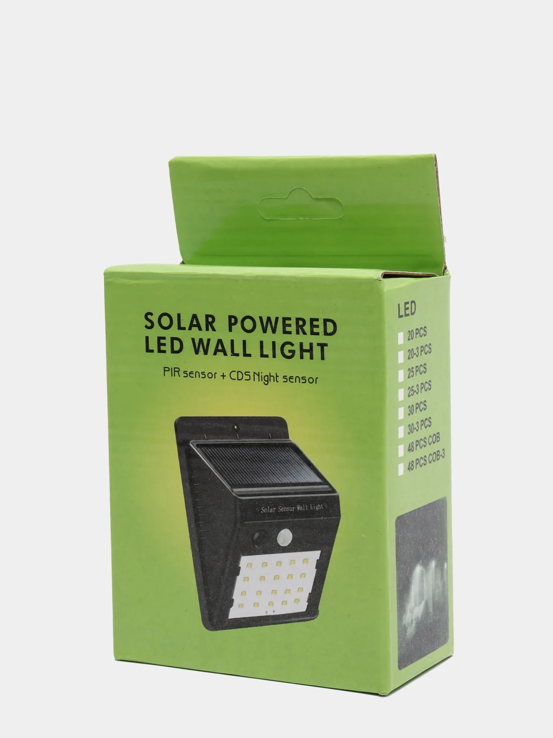 Черный светодиодный уличный светильник Solar Motion Sensor Ligh, на солнечной батарее, фасадный