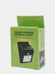 Черный светодиодный уличный светильник Solar Motion Sensor Ligh, на солнечной батарее, фасадный
