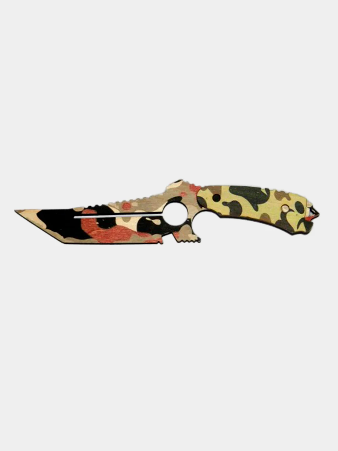 Коричневый нож деревянный "ИГЛА" кс го / cs go, охотничий нож