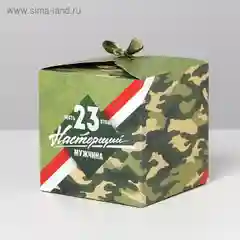 Зеленый коробка складная, к 23 февраля, 5 видов
