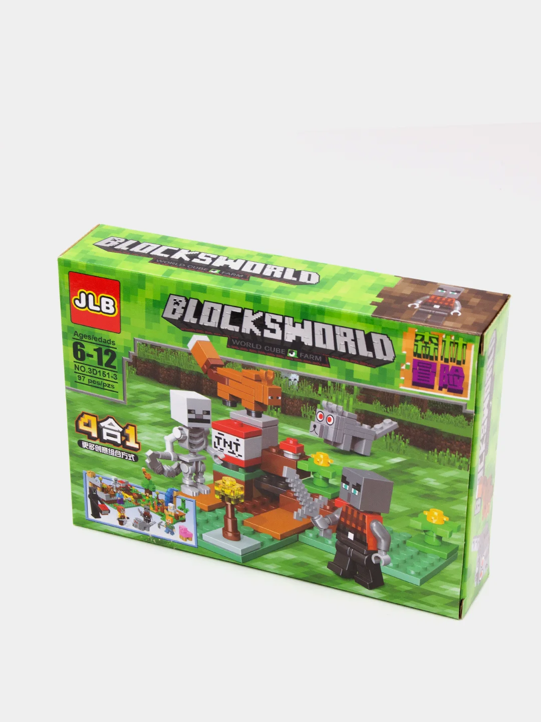 Конструктор Майнкрафт 97 деталей Blocksworld