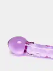 Фиолетовый фаллоимитатор, стекло