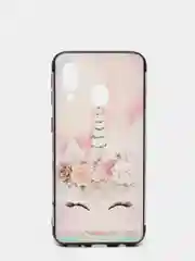 Тёмно-розовый чехол  SAMSUNG A40
