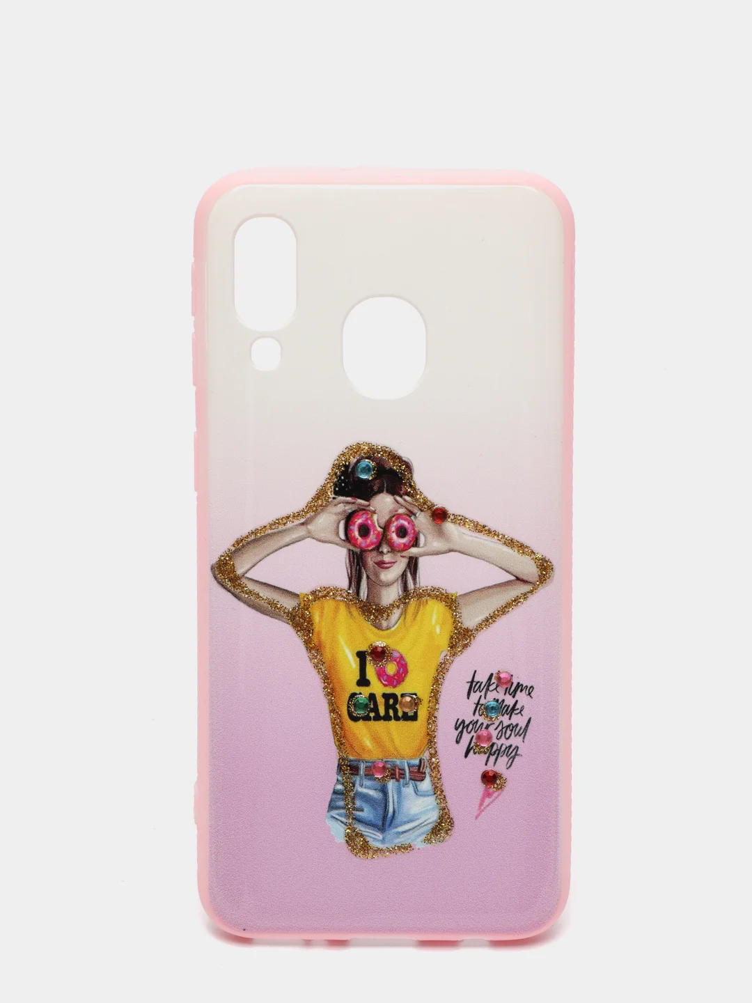 Кораллово-розовый чехол  SAMSUNG A40