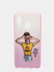 Кораллово-розовый чехол  SAMSUNG A40