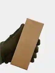 Нож кнопочный фронтальный автоматический, сталь 420, рукоять Soft Touch, цвет красный