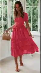 Красный платье легкое женское летнее