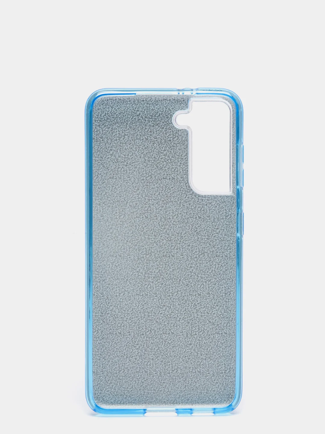 Голубой чехол блестящий SAMSUNG S21