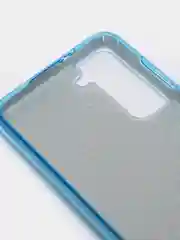 Голубой чехол блестящий SAMSUNG S21