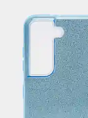 Голубой чехол блестящий SAMSUNG S21